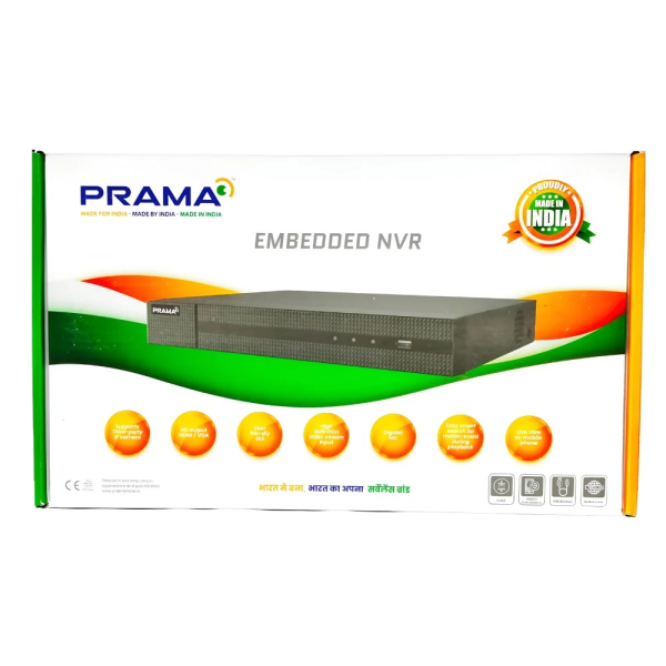 Prama 16CH 1 SATA H.265+ NVR 4K (NR2A16Q1)